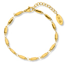 Golden Flatlink Armband 14K Vergoldet