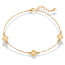 Golden Lucky Leaf Fußkette 14K Vergoldet