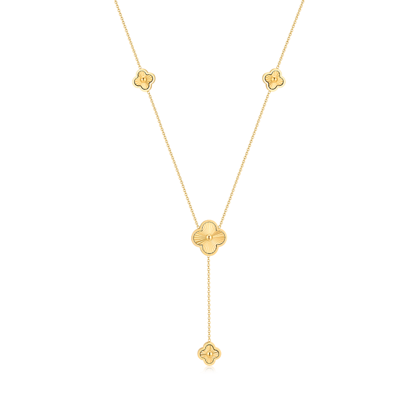 Golden Lucky Leaf Necklace 2.0 14K Gold Plated