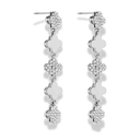 Golden Pave Leaf Ohrstecker 14K Vergoldet