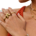 Golden Primrose Ring 14K Vergoldet