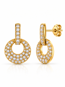 Pave Eternal Aura Ohrstecker 14K Vergoldet