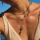 Green Spring Leaf Kette 14K Vergoldet