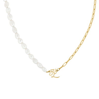 Collier de perles HL Signature plaqué or 14 carats