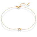 Heart to Heart Fußkette 14K Vergoldet