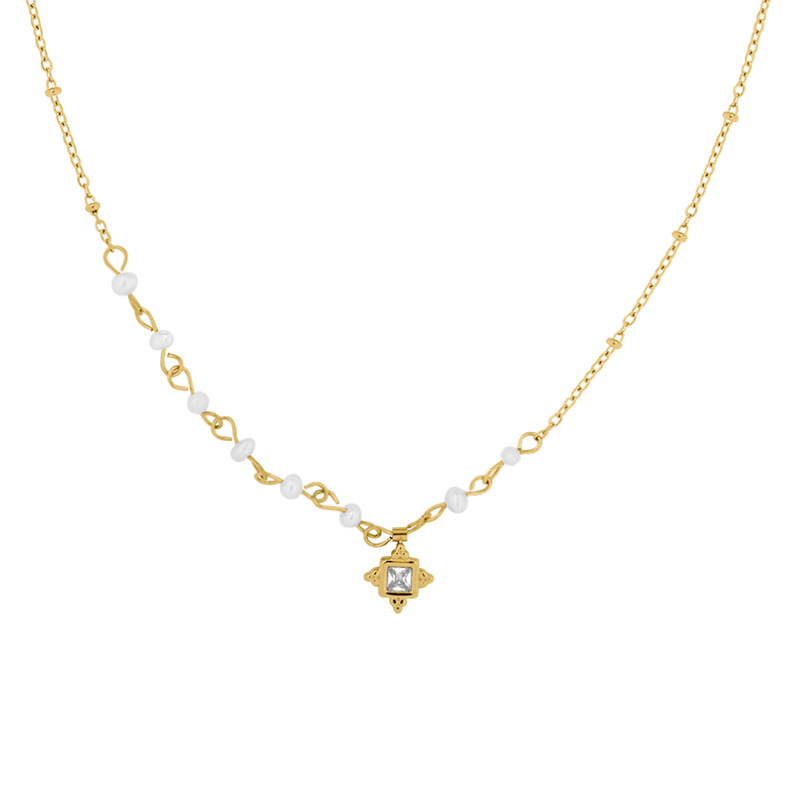 Heavenly Antique Necklace 14K Gold Plated