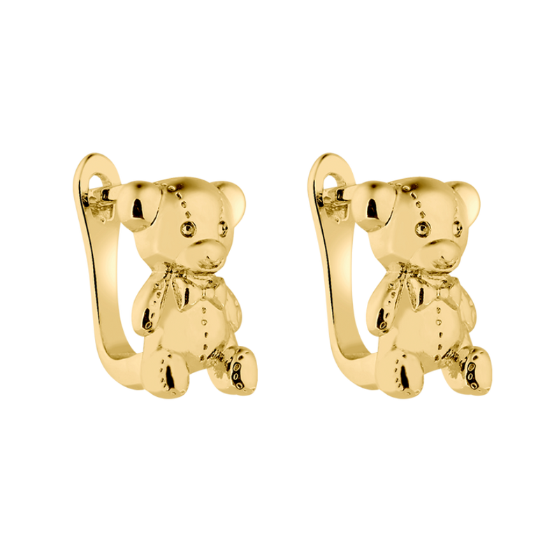 Heavenly Bear huggie earrings