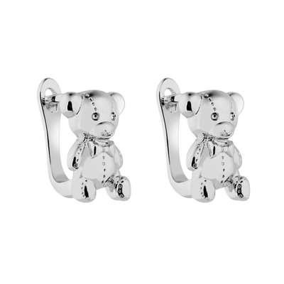 Heavenly Bear huggie earrings