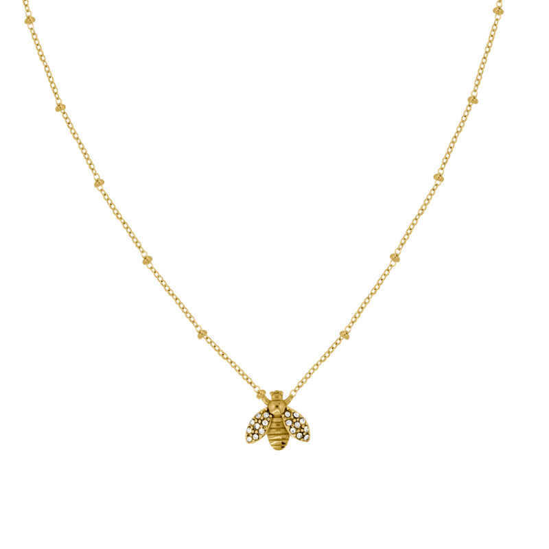Heavenly Bee Necklace 18K Gold Plated