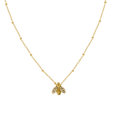 Heavenly Bee Necklace 18K Gold Plated
