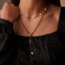 Heavenly Pearl Teresa Kette 14K Vergoldet