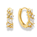 Heavenly Spark Huggie Hoops 14K Vergoldet