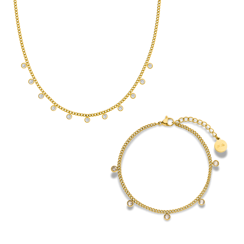 Hi-Life Everlasting Stone Set 14K Gold Plated