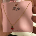 Kids Cherry Kette 14K Vergoldet