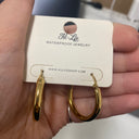 Simple Golden Hoop Ohrringe 14K Vergoldet