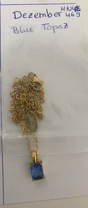 Timeless Baguette Birthstone Kette 18K Vergoldet