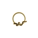 Iconic Snake Clicker Piercing Gold