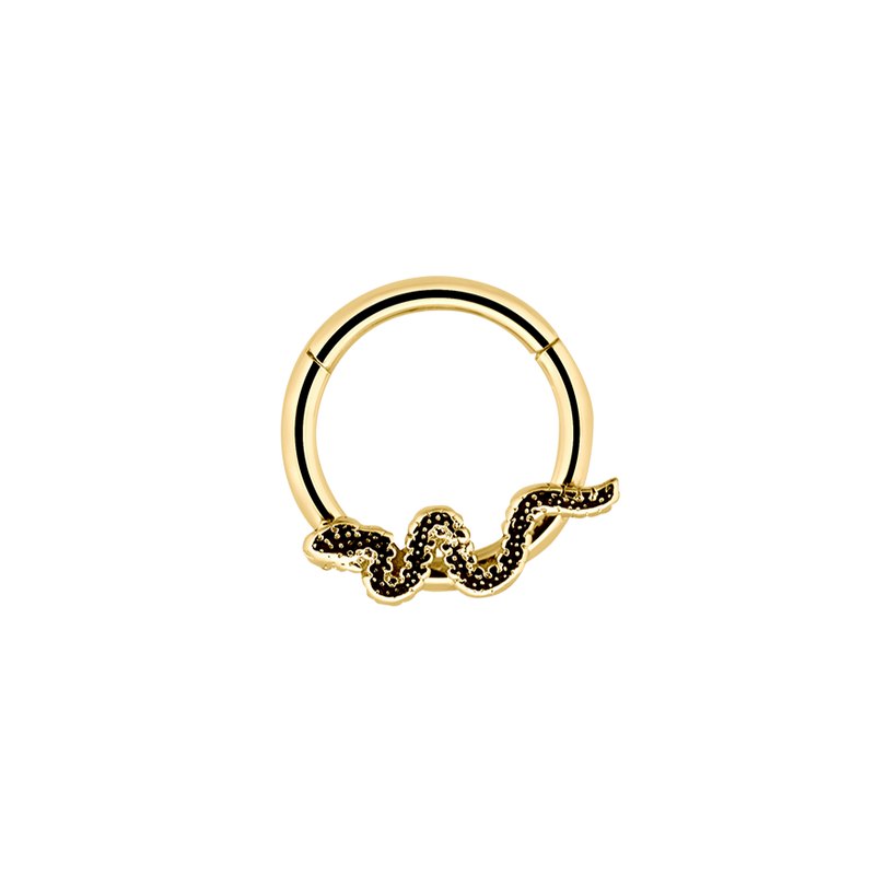 Iconic Snake Clicker Piercing Gold