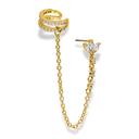 Irene Lotus Earstud Earcuff 14K Vergoldet