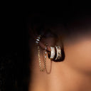 Glorious Pave Huggie Earrings 14K Gold Plated