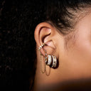 Glorious Pave Huggie Earrings 14K Gold Plated