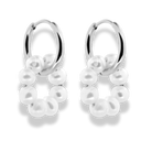 Karma Pearl Huggie Hoop Ohrringe 14K Vergoldet