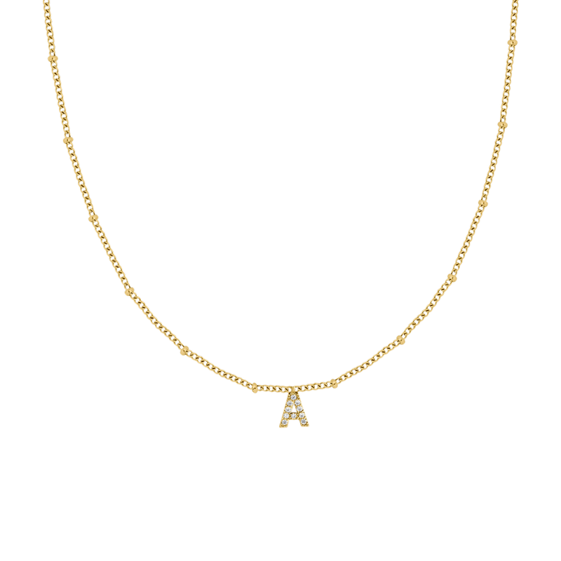 Kids Simple Letter Necklace