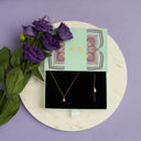 Simple Letter Set 14K Vergoldet