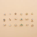 Victoria Crystal Ear Piercing Gold