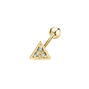 Limitless Pyramid Ear Piercing Gold