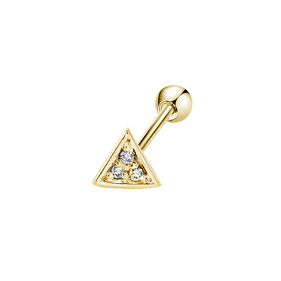Limitless Pyramid Ohr Piercing Gold