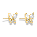 Little Butterfly Ohrstecker 14K Vergoldet