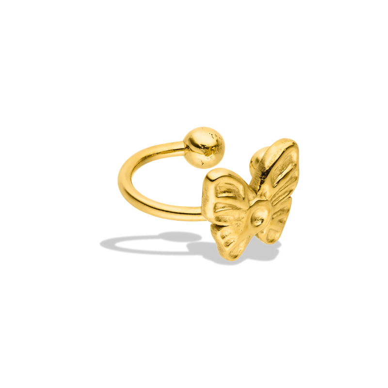 Lucky Butterfly Earcuff 14K Vergoldet