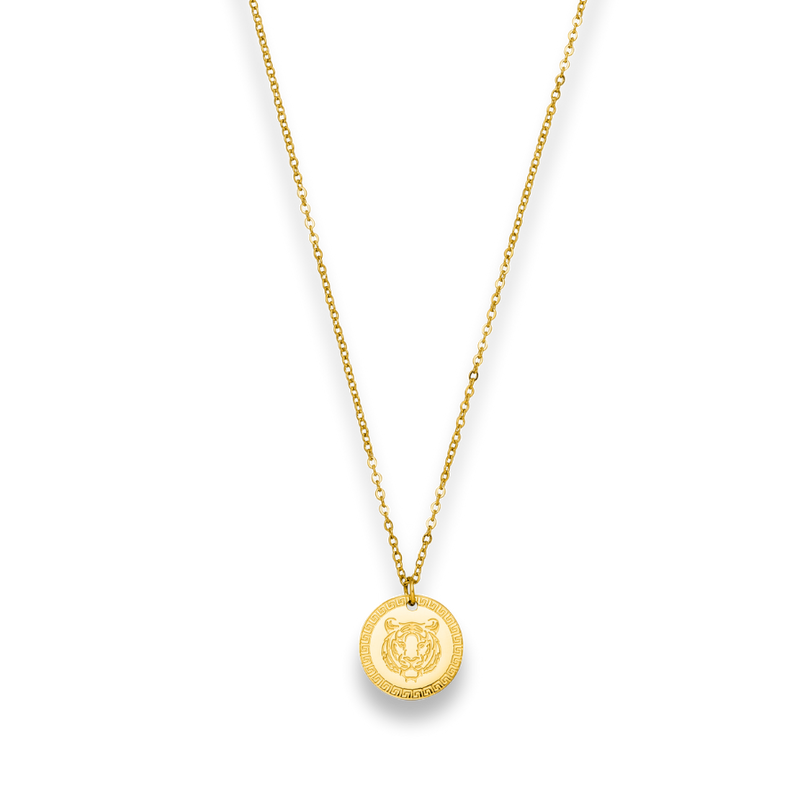 Lucky Tiger Necklace 14K Gold Plated
