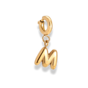Bubble Letter Charm 14K Vergoldet