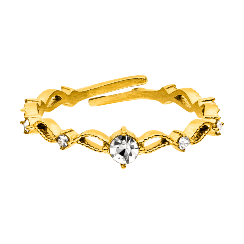 Majestic Elegance Ring 14K Vergoldet