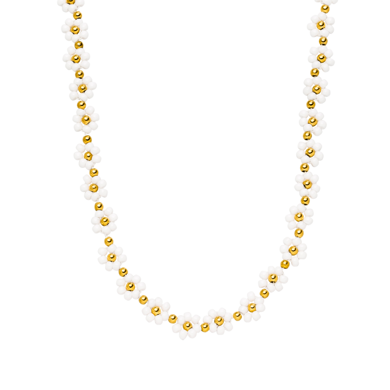 Majestic Flower Necklace 14K Gold Plated