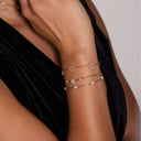 Melsol Lucky Flower Pearl Armband 14K vergoldet
