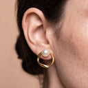 Melsol Meltdown Pearl Ohrstecker 14K Vergoldet