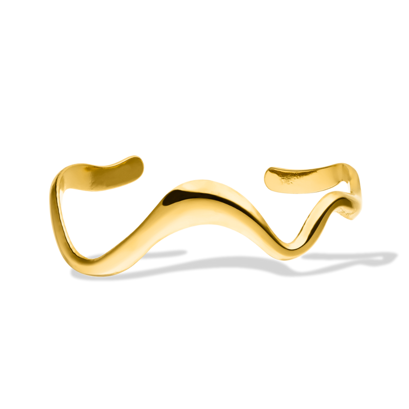 Melting Bangle 14K Gold Plated 