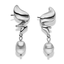 Melting Twisted Pearl Ohrstecker 14K Vergoldet