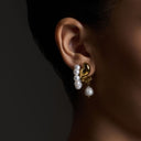 Nereya Pearl Simple Ohrstecker 14K Vergoldet