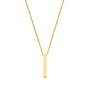 Memories Engraving Necklace 14K Gold Plated