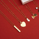 Memories Engraving Necklace 14K Gold Plated