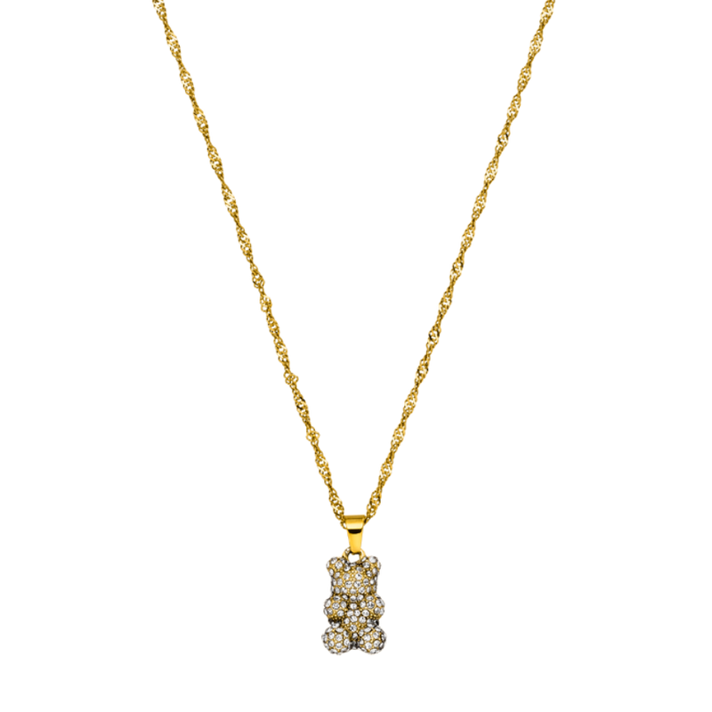 Mesmerizing Bear Necklace 14K Gold Plated