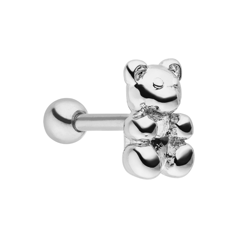 Bear Reed Piercing Mesmerizing Bear Ohr Piercing 18K Vergoldet β HI-LIFE