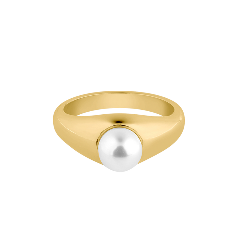 Mesmerizing Pearl Ring 14K Gold Plated