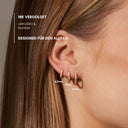 Mini Huggie Hoop Ohrringe - Titan