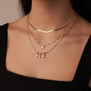 Mini Sleek Teardrop Kette 14K Vergoldet