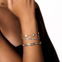 Mini Perlmutt Lucky Leaf Abbaddon Armband 14K Vergoldet